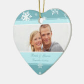 Weddenschap kerstversiering keramisch ornament (Links)