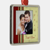 Weddenschap kerstversiering metalen ornament (Rechts)