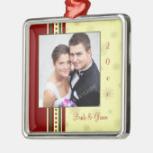 Weddenschap kerstversiering metalen ornament (Links)