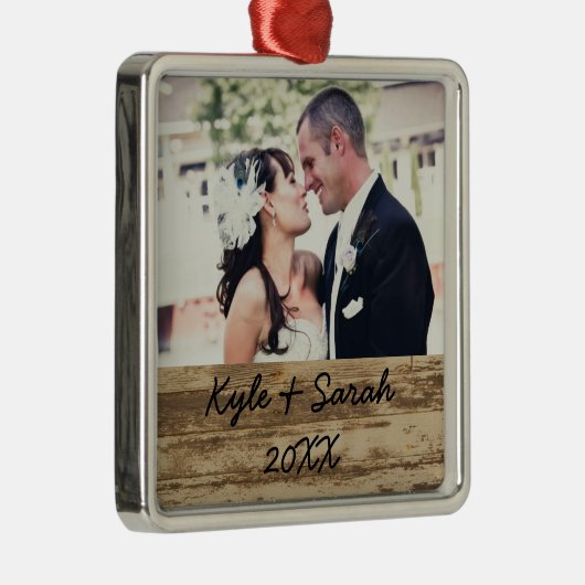 Weddenschap kerstversiering metalen ornament (Rechts)