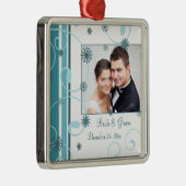 Weddenschap kerstversiering metalen ornament (Rechts)