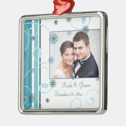 Weddenschap kerstversiering metalen ornament (Links)