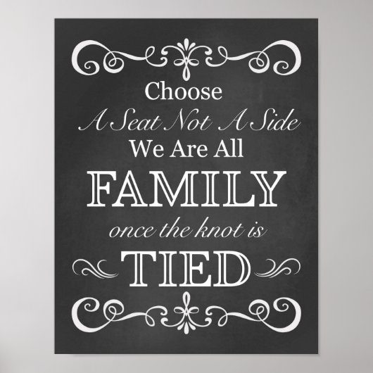 Weddenschap - Kies een bord met een stoel Poster (Voorkant)