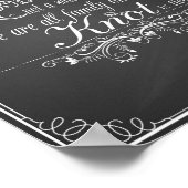 Weddenschap Kies een bord voor een zitplaats Poster (Hoek)