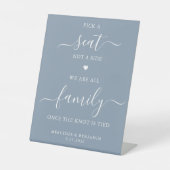 Weddenschap kiezen voor een stoel die geen zijkant reclamebord met voetstuk (Voorkant)