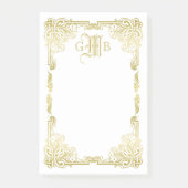 Weddenschap - Klassiek Gold Lijst Traditioneel Post-it® Notes (Voorkant)