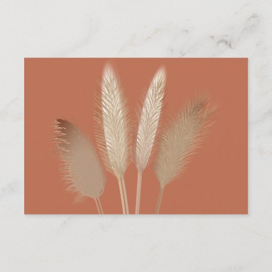 Weddenschap kleine details Pampas Grass Informatiekaartje (Achterkant)