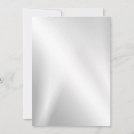 Weddenschap Kleurig Rood Witte Floral Silver Elega Kaart (Achterkant)