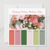 Weddenschap Kleurpaletten Idee Kaart (Voorkant)