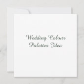 Weddenschap Kleurpaletten Idee Kaart (Achterkant)