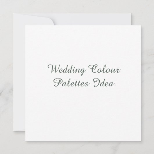 Weddenschap Kleurpaletten Idee Kaart (Achterkant)
