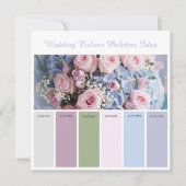 Weddenschap Kleurpaletten Idee Kaart (Voorkant)