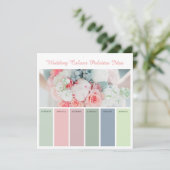 Weddenschap Kleurpalettes Idea Kaart (Staand voorkant)