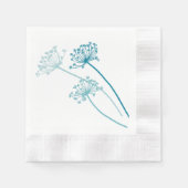 Weddenschap/koeien peterselie blauwgroen papier se servet (Voorkant)