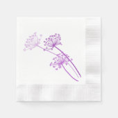 Weddenschap/koeien peterselie paars papier servet (Voorkant)