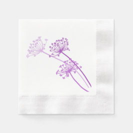 Weddenschap/koeien peterselie paars papier servet