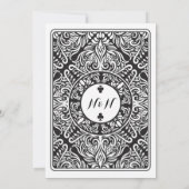 Weddenschap Koningin Clubs speelkaart Ace Black Kaart (Achterkant)