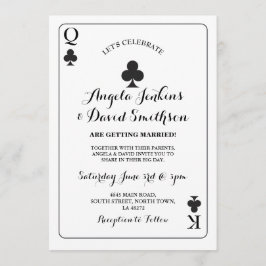 Weddenschap Koningin Clubs speelkaart Ace Black Kaart