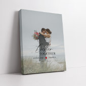 Weddenschap-koppel modern elegant fotografiescript canvas afdruk