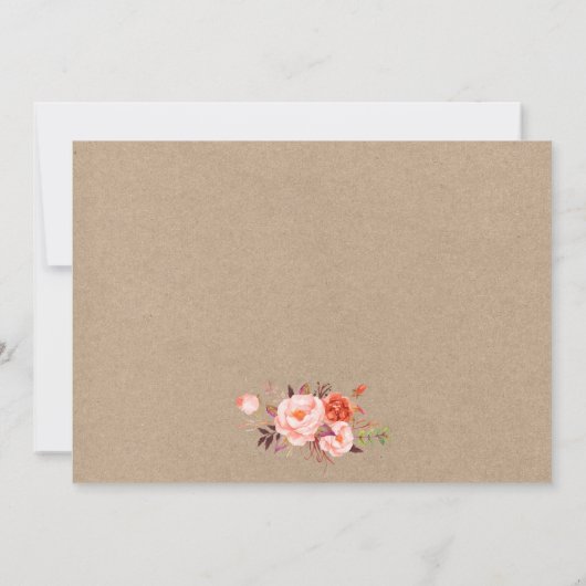 Weddenschap Koraal met lampjes met details Kraft I Kaart (Achterkant)