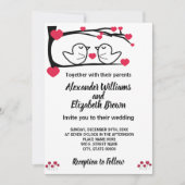 Weddenschap Land Chic Love Bird Kaart (Voorkant)