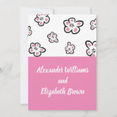 Weddenschap Land Chic Pink Love Uitnodiging (Achterkant)