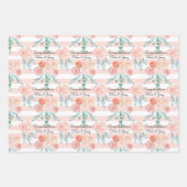 Weddenschap Land Roos Namen 3 cadeau toevoegen Inpakpapier Vel (Voorkant 3)