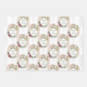 Weddenschap Land Roos Persoonlijke namen Damask 3 Inpakpapier Vel (Voorkant 3)