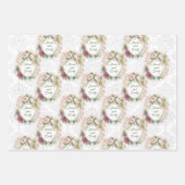 Weddenschap Land Roos Persoonlijke namen Damask 3 Inpakpapier Vel (Voorkant 2)