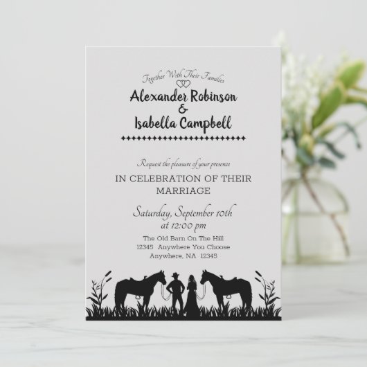 Weddenschap-landsontwerp voor bruiloft kaart (Staand voorkant)