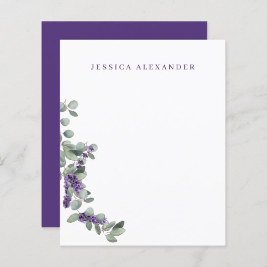 Weddenschap Lavender Foliage - Speciaal verhaal (Voorkant / Achterkant)