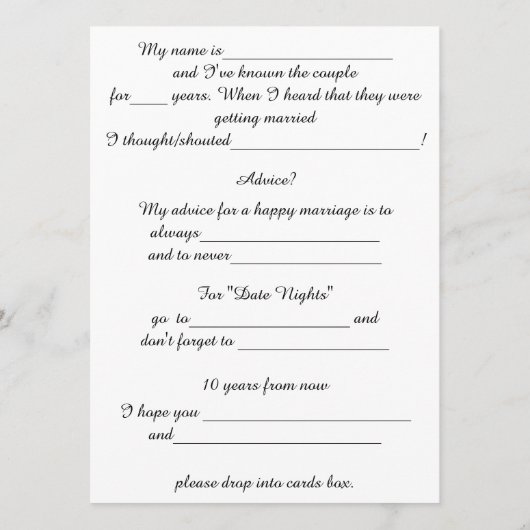 Weddenschap, legant, gouden Confetti Advieskaart (Achterkant)