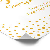 Weddenschap - Let Love Glow Confetti Sign Poster (Hoek)