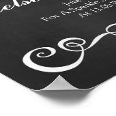 Weddenschap - Let Love Sparkle Chalkboard Sign Poster (Hoek)