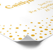 Weddenschap - Let Love Sparkle Confetti Sign Poster (Hoek)