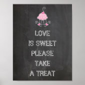 Weddenschap: liefde is lief, neem alsjeblieft een  poster (Voorkant)