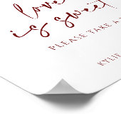 Weddenschap - Liefde is zoete zonnebloem en Bourgo Poster (Hoek)