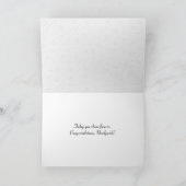 Weddenschap-liefdeslef op ingeslagen wit kaart (Binnen)