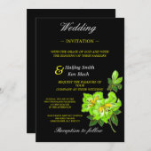 Weddenschap Limoen Orchid Wedding Flowers Kaart (Voorkant / Achterkant)