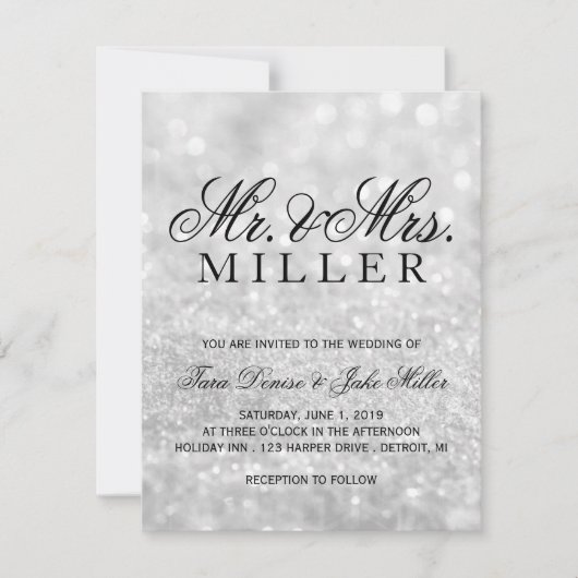 Weddenschap - Lit Silver Glit Fab Kaart (Voorkant)