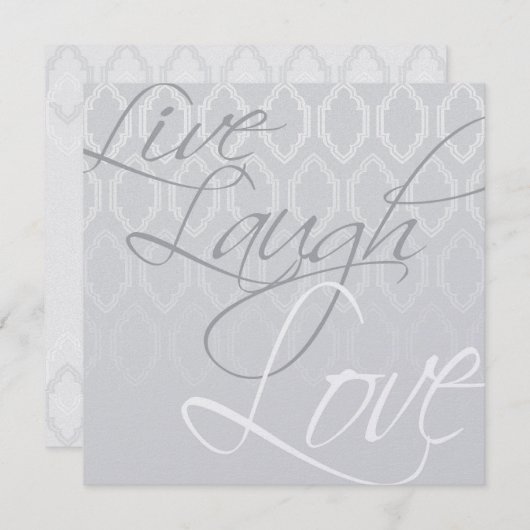 Weddenschap - Live - Laugh - Love Kaart (Voorkant / Achterkant)