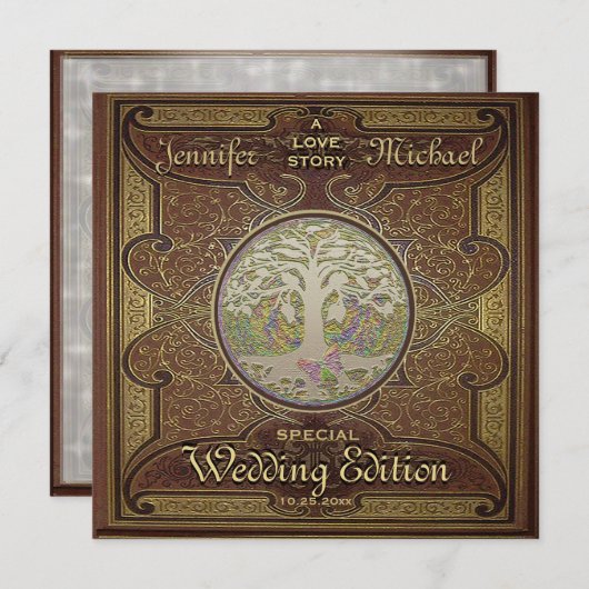 Weddenschap - Love Story Romantic Kaart (Voorkant / Achterkant)