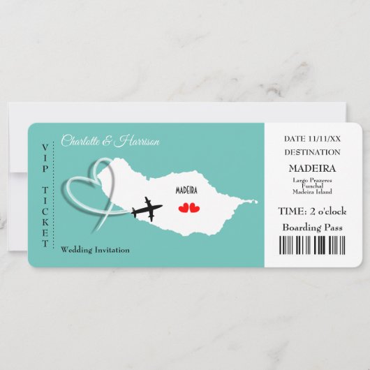 Weddenschap Madeira Europe Ticket Kaart (Voorkant)