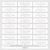 Weddenschap mailadres Sticker Roze grijs (Vel)