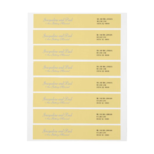 Weddenschap Mellow Yellow Blue (Vel)