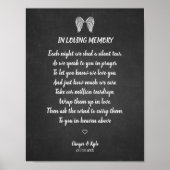 Weddenschap Memorial Chalk Blackboard Effect Beste Poster (Voorkant)