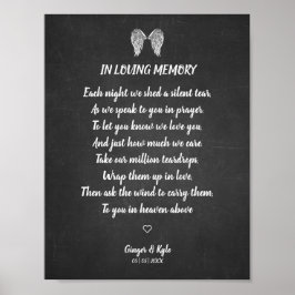 Weddenschap Memorial Chalk Blackboard Effect Beste Poster