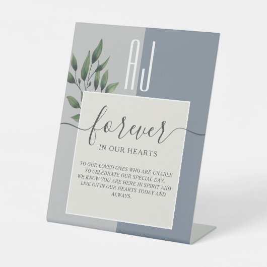 Weddenschap Memorial Table Pedestal Sign Reclamebord Met Voetstuk (Voorkant)