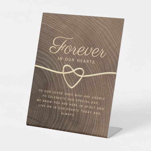 Weddenschap Memorial Table Pedestal Sign Reclamebord Met Voetstuk (Voorkant)