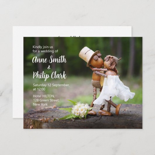 Weddenschap met Acorn elves Kaart (Voorkant / Achterkant)